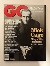 GQ Magazine March 1996 Nick Cage Slays His Demons Fashion Menswear picture