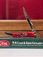 Case XX (First Run) Texas Toothpick 610096 SS Dark Red Bone Silver Script picture