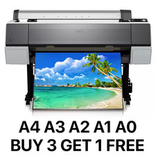 A0 A1 A2 A3 A4 Colour Poster Printing - Satin or Gloss - Photo Quality Paper picture