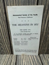 Vintage 1971 Astronomical Society Of The Pacific Ephemeris picture