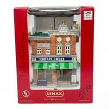 Lemax Norris Drug Store Lighted Building Village Collection 65448CV , 2006 picture