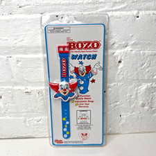 Vintage Bozo the Clown Wrist Watch 1995 Gordy Time New In Package picture
