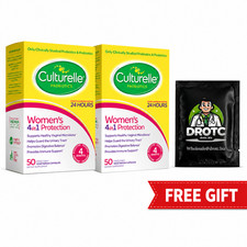 Culturelle Probiotic  Women's 4-in-1 Protection, 100 Cap, 08/27 Free DR OTC GIFT picture