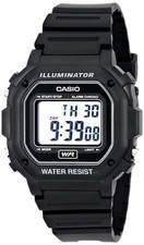 Casio F108WH-1A, Illuminator Chronograph Watch, Black Resin,Alarm,7 Year Battery picture