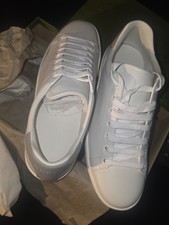 Authentic Gucci Ace Interlocking G White Low Sneaker / Women Size 38 1/2 picture