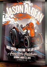 Jason Aldean Full Throttle Tour 2025 Ameris Bank Atlanta Crew Poster 20x30 picture