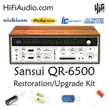 Sansui QR-6500 rebuild restoration recap upgrade kit repair filter capacitor picture
