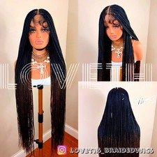 Ships next day(2days SHIPPING) Full lace knotless Braided wig box braid cornrow picture