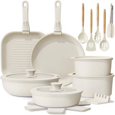 Astercook 22 Piece Pots and Pans Set Non Stick, Cookware Set Detachable Handles picture