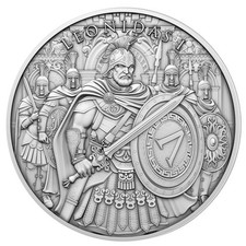 1-oz Leonidas I Design .999 Fine Silver Round picture