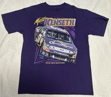 Matt Kenseth NASCAR T Shirt Royal Crown #17 Ford Roush Fenway Racing Mens Size L picture