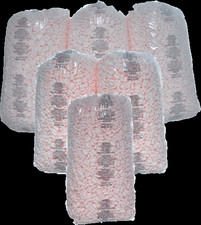 6 Bubblefast 21 cu. ft. (Six 3.5 cu ft bags) Pink Anti-Static Packing Peanuts picture