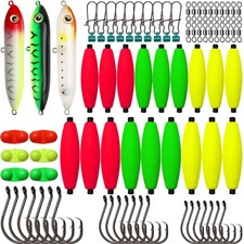 99/122PCS Catfishing Tackle Kit - Floats Hooks Bells Swivels Rig Accessories picture