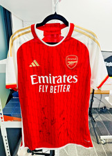 2023/24 Arsenal FC Adidas Home Jersey Multi Signed Autographed Squad Sz L picture