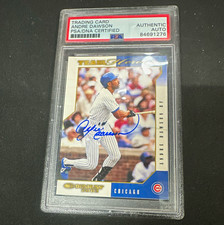 Donruss 2003 Team Heroes Andre Dawson #104 Autographs /25 Auto PSA 84691276 picture
