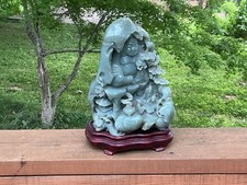 One Of One, Jade Buddha Statue With Japanese Letters On The Back Custom-Made picture
