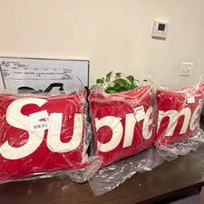 Supreme Red/White Logo Rectangle Polyester Throw Pillow Modern Cushion picture