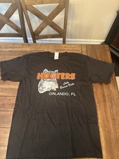 Vintage Hooters Shirt Large Black Orlando Florida Lake Buena Vista picture