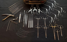 46 pc V. Mueller Tympanoplasty / ENT Surgical Instrument Tray w/ Case picture