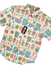 Disney World RSVLTS Magic Kingdom Attractions Button Up Shirt Mens Size 2XL NEW picture