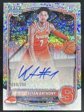 2025-26 Bowman Chrome Prospect Speckle #CPA-KA Kiyan Anthony RC Auto /299 picture