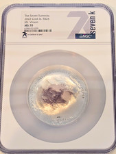 2022 Cook Islands $25 Seven Summits Mt. Vinson 2 oz .999 Silver NGC MS70 picture