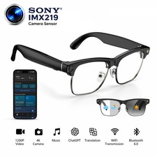 AI Smart Glasses Gradient Lenses Men Women With 8MP Camera 4K HD Video Recorde picture
