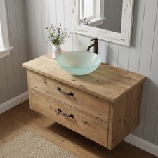 Bathroom Tempered Glass Vessel Sink Frosted Basin Bowl Sink picture