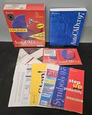 Autodesk AutoCAD LT 97 Upgrade Box Manuals & CD **UNTESTED AS-IS** picture