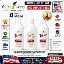 Pack of 3 Young Living Thieves Fresh Essence Plus Mouthwash 8oz - New Sealed🔥 picture