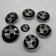 For BMW 7pcs Carbon Fiber Emblems 82mm/74mm/68mm/45mm New picture