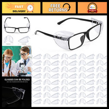 40 Pairs Safety Glasses Side Shields, Slip-On Clear Eye Protection, Eyewear Acce picture