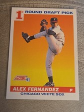 1991 Score 1st Round Pick Rookie Alex Fernandez Chicago Baseball #382 picture