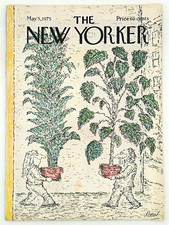 New Yorker May 5 1975 Edward Koren Nam June Paik Charles Addams Steig Vintage picture