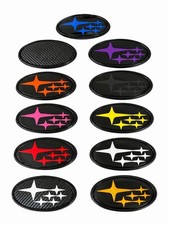 2PCS Acrylic Car Front Rear Emblem Sticker Badge Cover 2015-2021 Subaru WRX STI picture