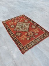 Recional Super Rare Antique Oushak Carpet Floral and Geometric Decor RugS picture