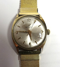 VTG NICE SWISS MENS WITTNAUER 10K GOLD FILLED BEZEL MANUAL WIND WRISTWATCH picture