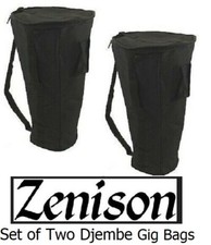 Set of 2 Zenison Djembe Padded Latin Drum Carry Case Gig Bags African Drum Case picture
