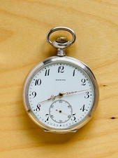 2A917 Antique Zenith silver pocket watch picture