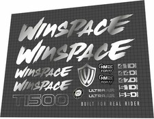 Winspace T1500 Mirror Silver Sticker Set picture