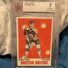 Topps 1970-71 Bobby Orr #3 Boston Bruins BVG 7 picture