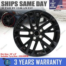 New 18×8'' Gloss Black Alloy For Toyota Camry 2017-2026 Replacement Wheel Rim picture