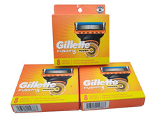3X Gillette Fusion 5 power Razor Blade refills Pack of 8 Cartridges New Sealed picture