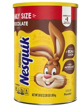 Nestle Nesquik Chocolate Flavor Powder Stir In Drink Mix Canister, 38oz picture