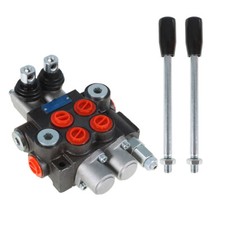 LABLT 11 GPM 2 Spool SAE Hydraulic Monoblock Double Acting Control Valve picture