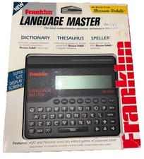 Vtg.Franklin Language Master LM-2200 Dictionary Thesaurus Synonyms Words Tested picture