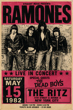 1982 THE RAMONES CONCERT POSTER WALL ART PRINT NEW YORK CITY SIZE 11X17 INCHES picture