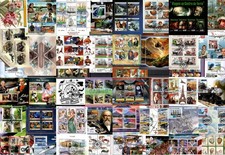Lot 950 different souvenir sheets - topical collection CTO picture