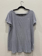 Lauren Ralph Lauren Navy White Striped Short-Sleeve T-Shirt Size Large picture