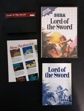 Sega Master System Lord Of The Sword Game 1988 Complete In Box picture